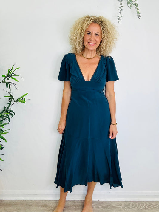 Silk Iris Dress - Size XS