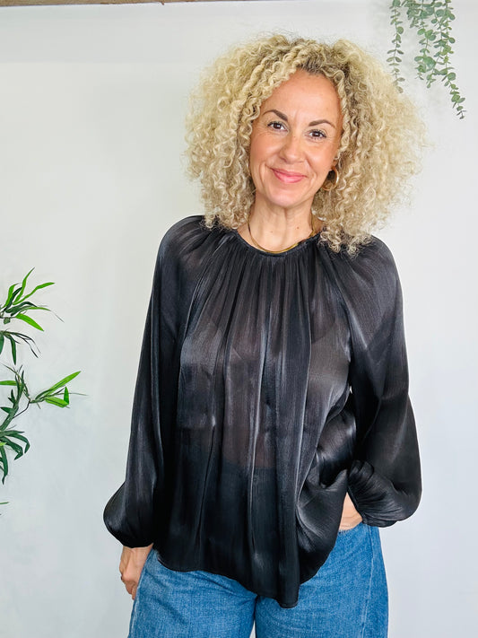 Satin Blouse - Size 38