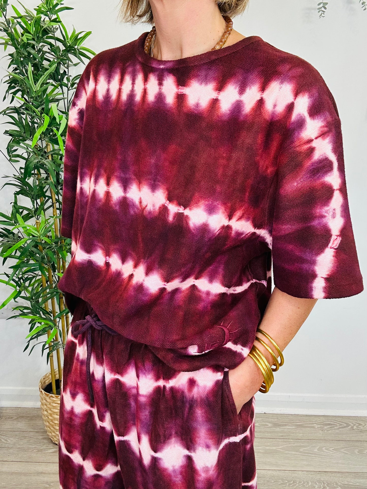 Tie Dye Jogger & Tee Set - Size XL