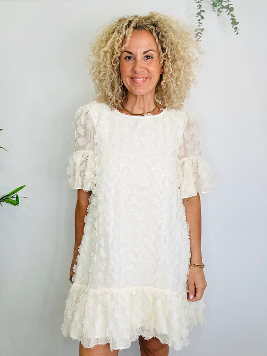 Floral Applique Dress - Size 12