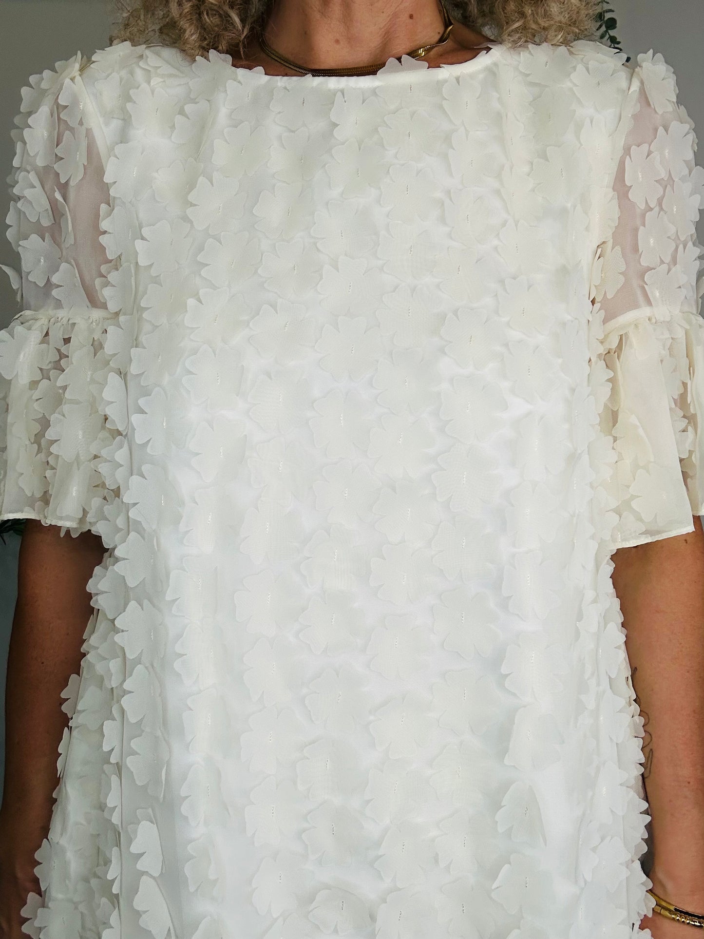 Floral Applique Dress - Size 12