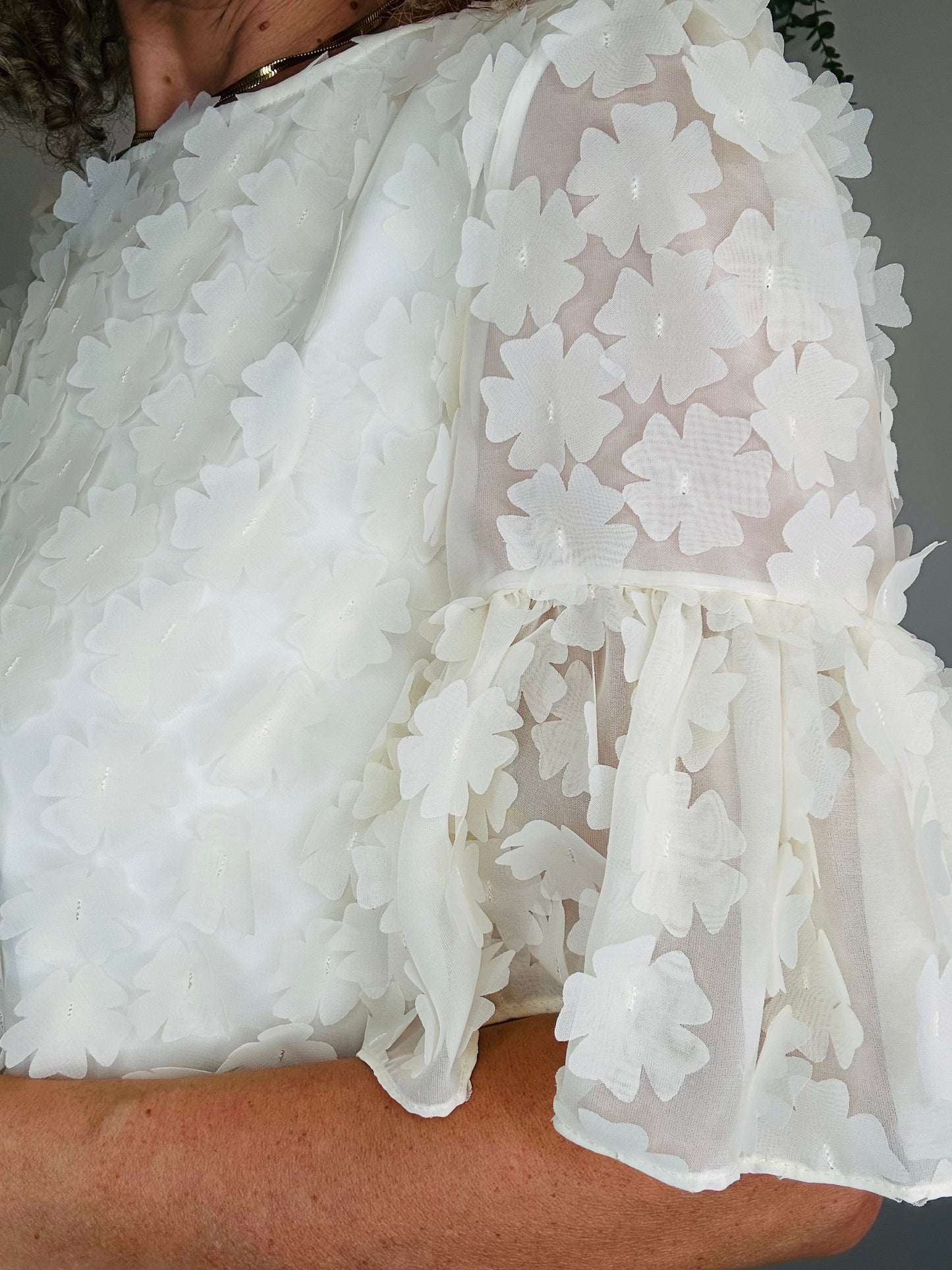 Floral Applique Dress - Size 12