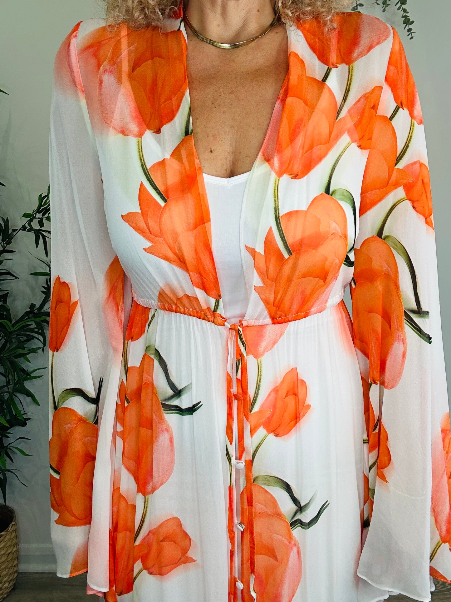 Sheer Beach Cover-Up - Size S