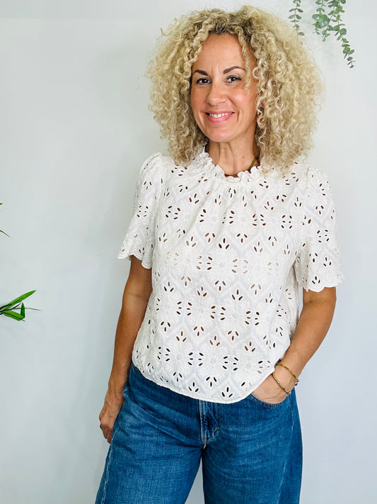 Embroidered Blouse - Size 44