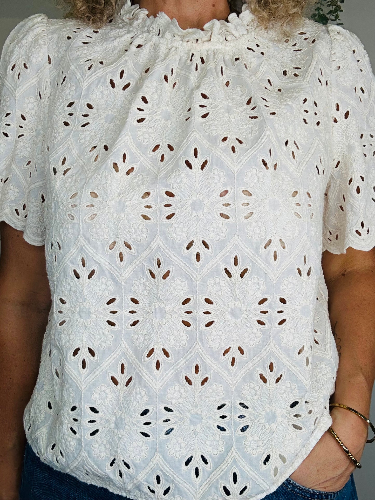 Embroidered Blouse - Size 44