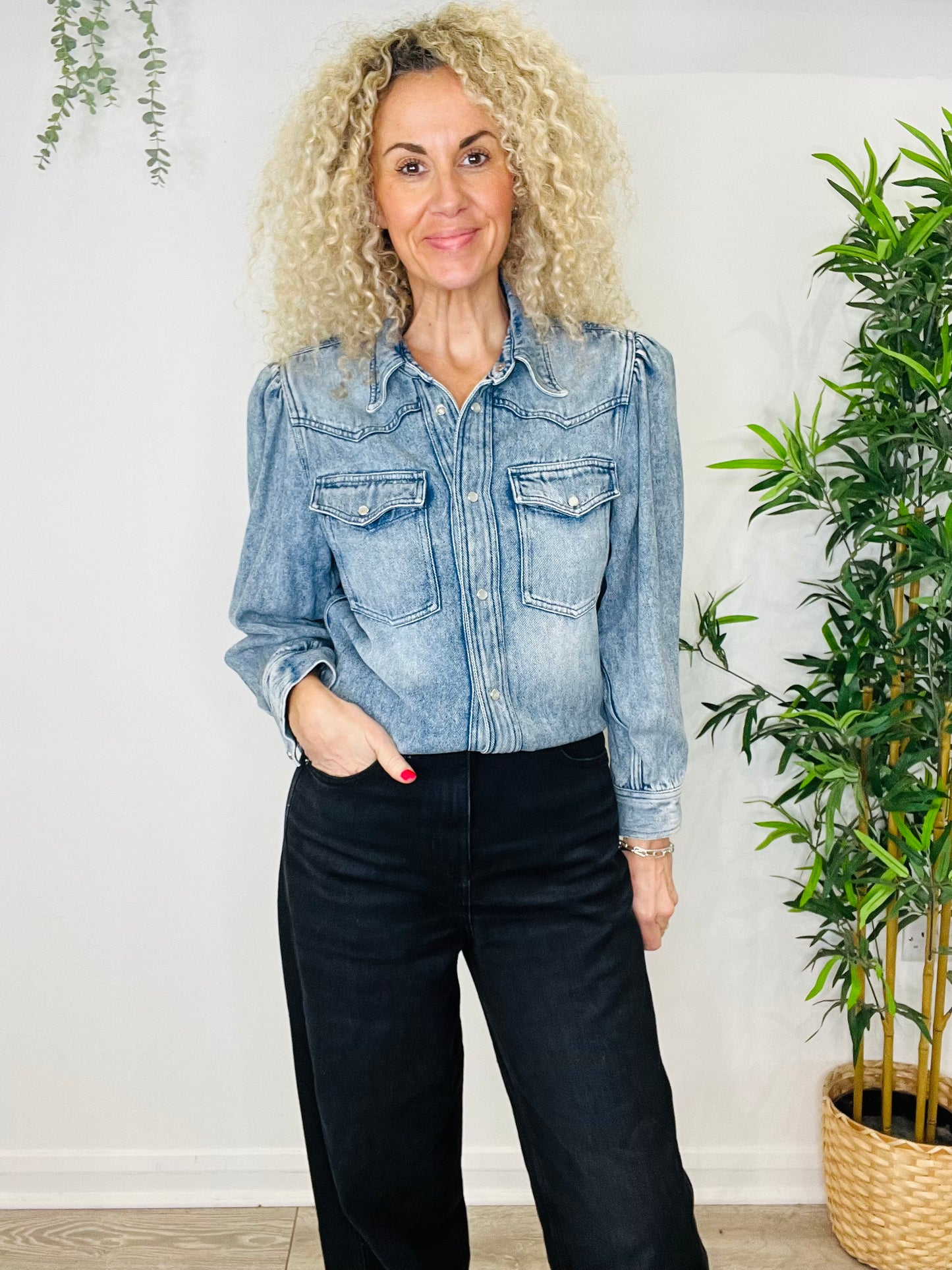 Tahisse Denim Shirt - Size 40