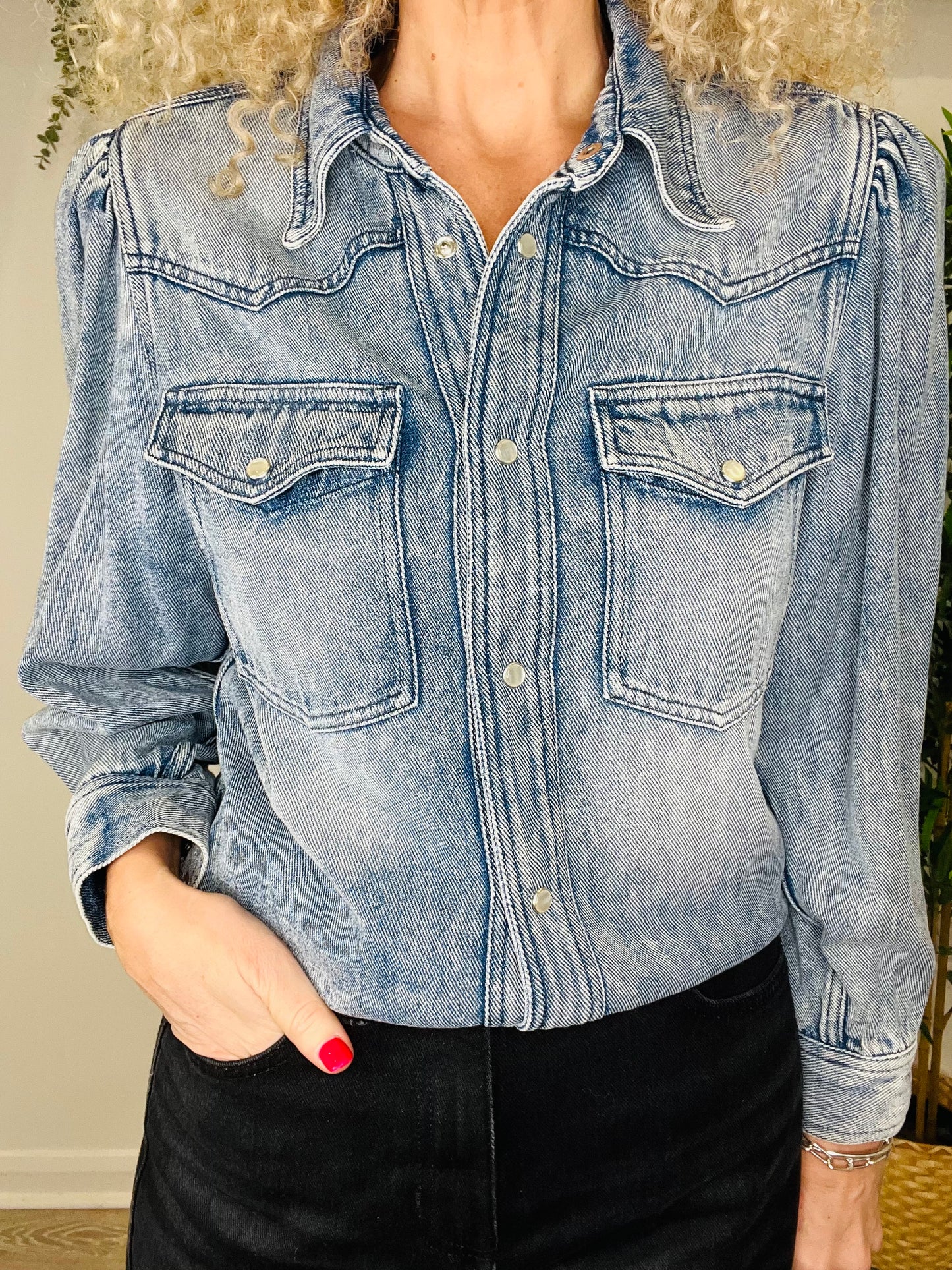 Tahisse Denim Shirt - Size 40