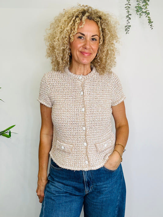 Short Sleeve Cardigan - Size M