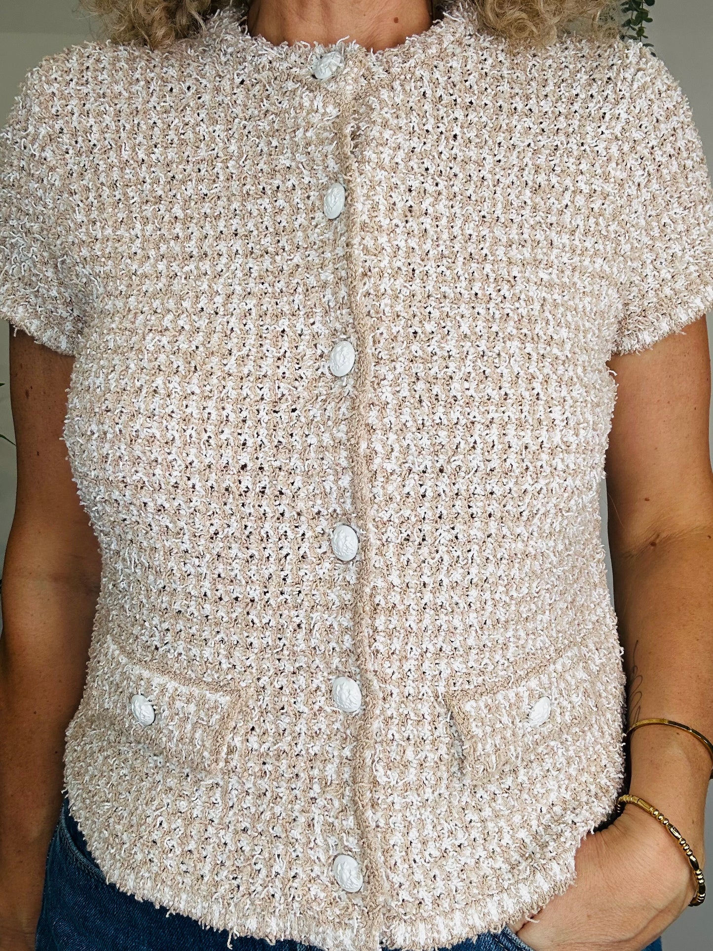 Short Sleeve Cardigan - Size M