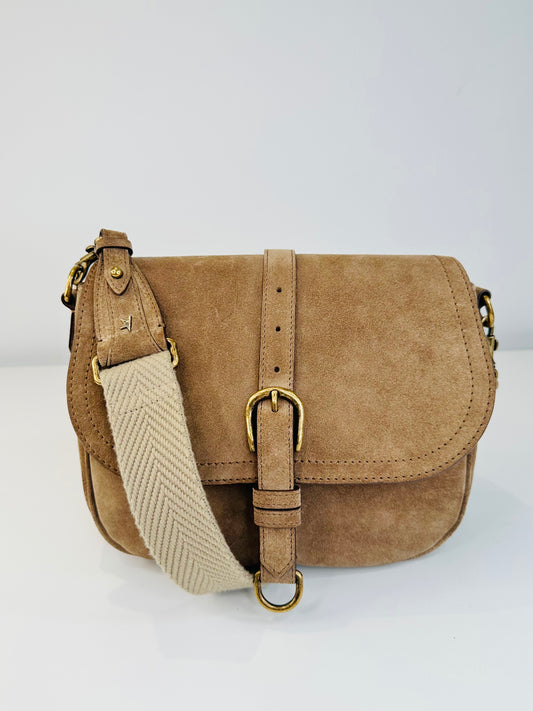 Suede Sally Satchel Bag