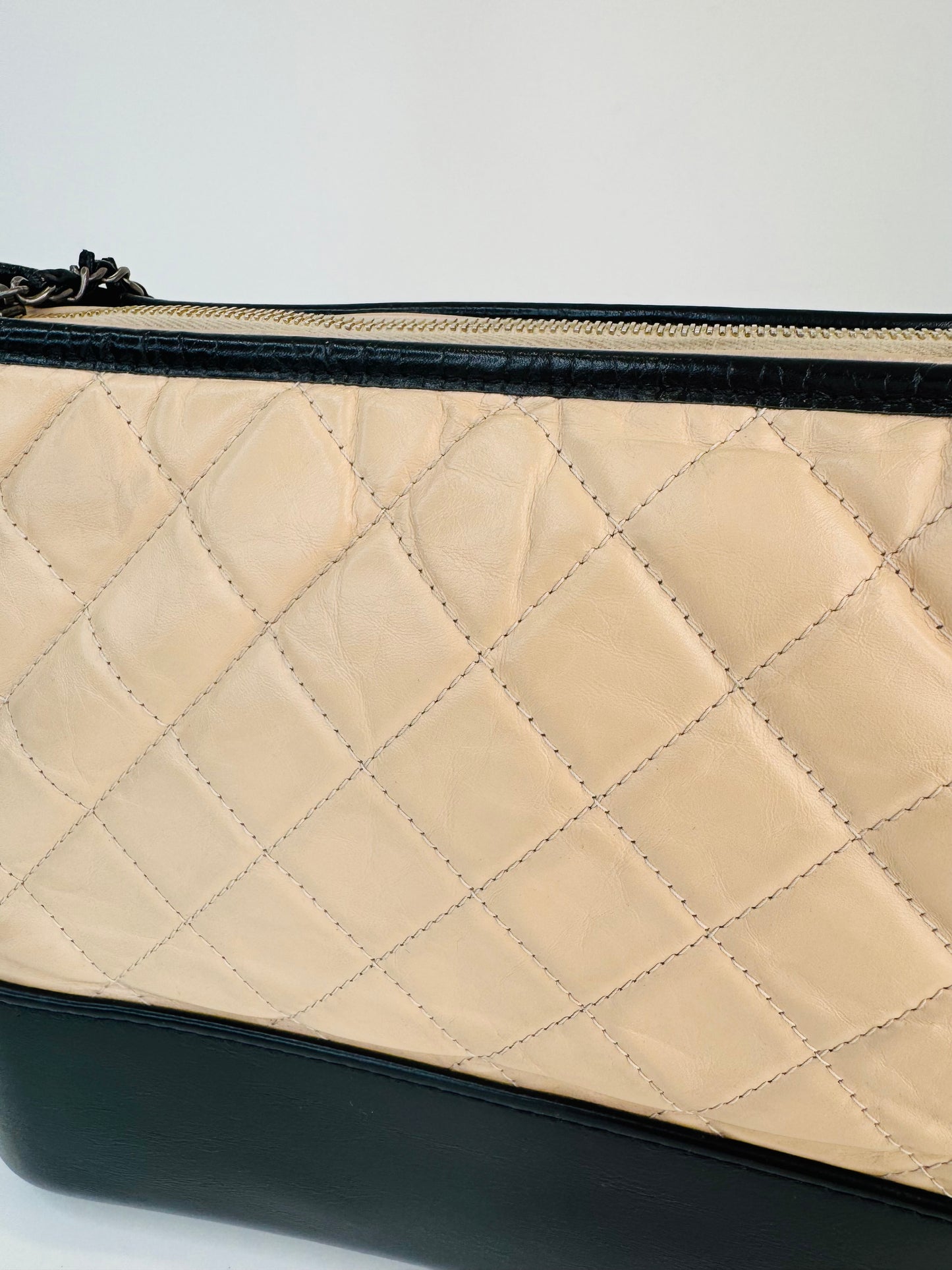 Crumpled Calfskin Medium Gabrielle Bag