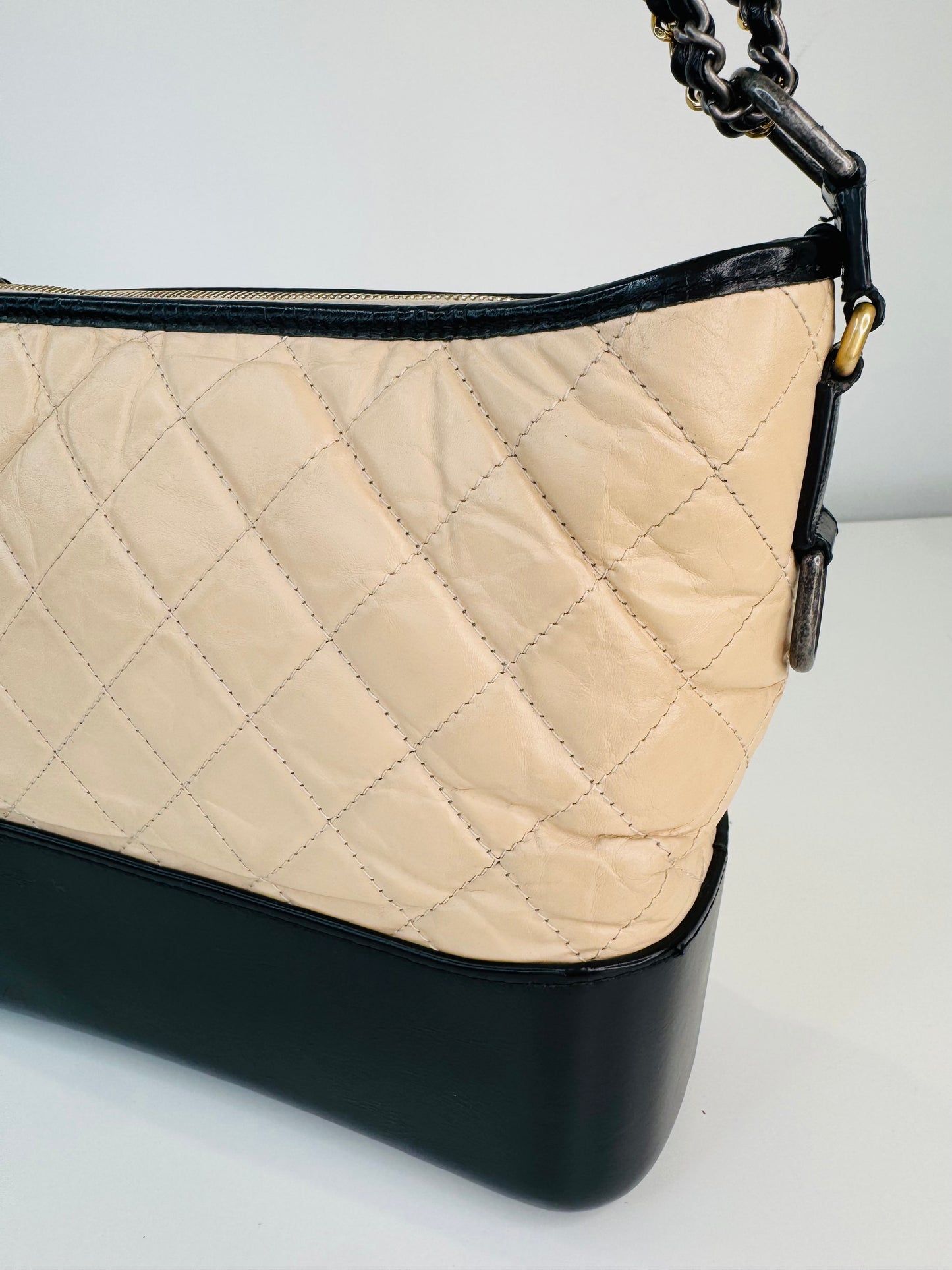 Crumpled Calfskin Medium Gabrielle Bag