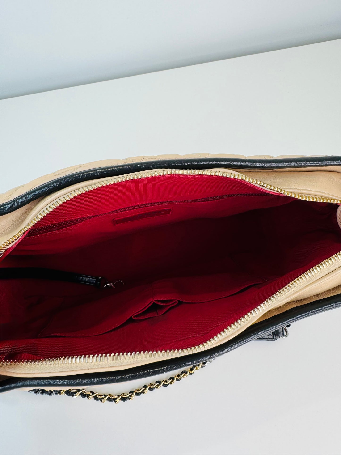Crumpled Calfskin Medium Gabrielle Bag