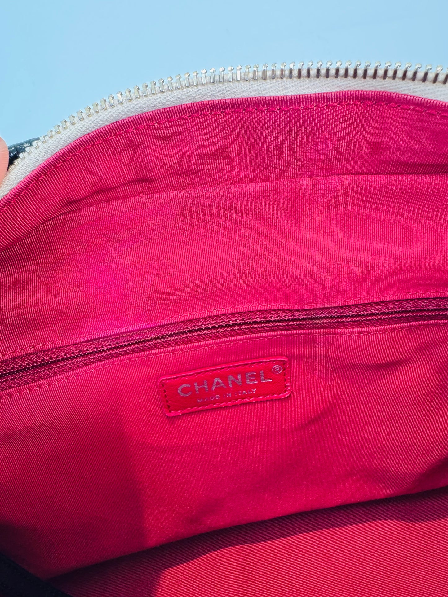 Crumpled Calfskin Leather Medium Gabrielle Bag