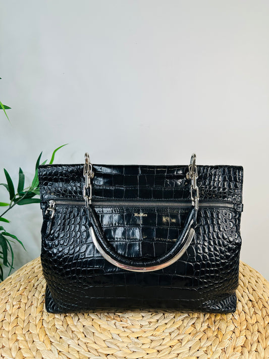 Moc Croc Leather Bag