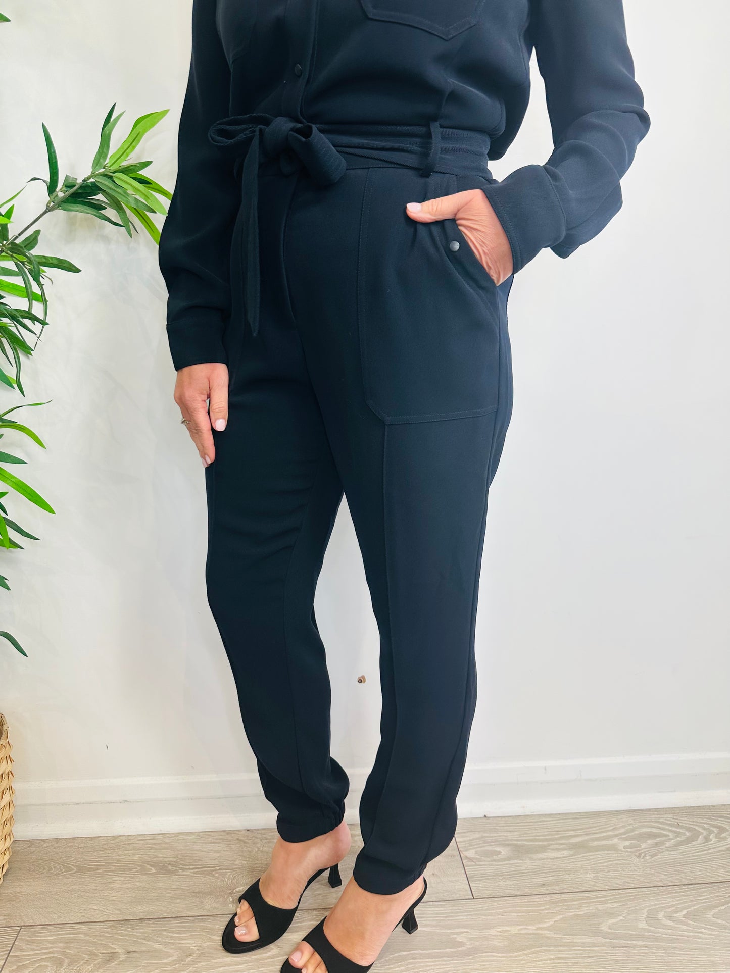 Belted Jumpsuit - Size 8