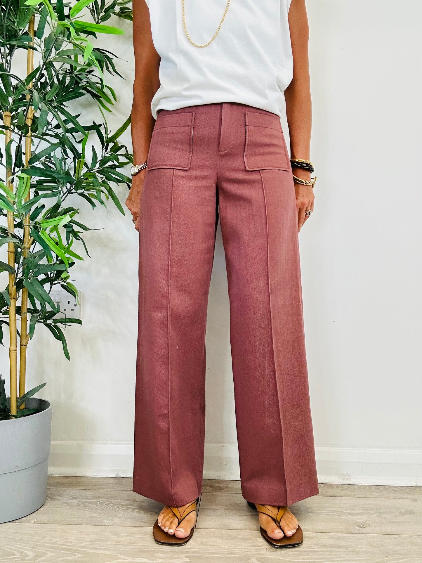Wide Leg Harry Trousers - Size 36