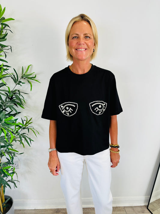 Embellished Eyes Tee - Size XL
