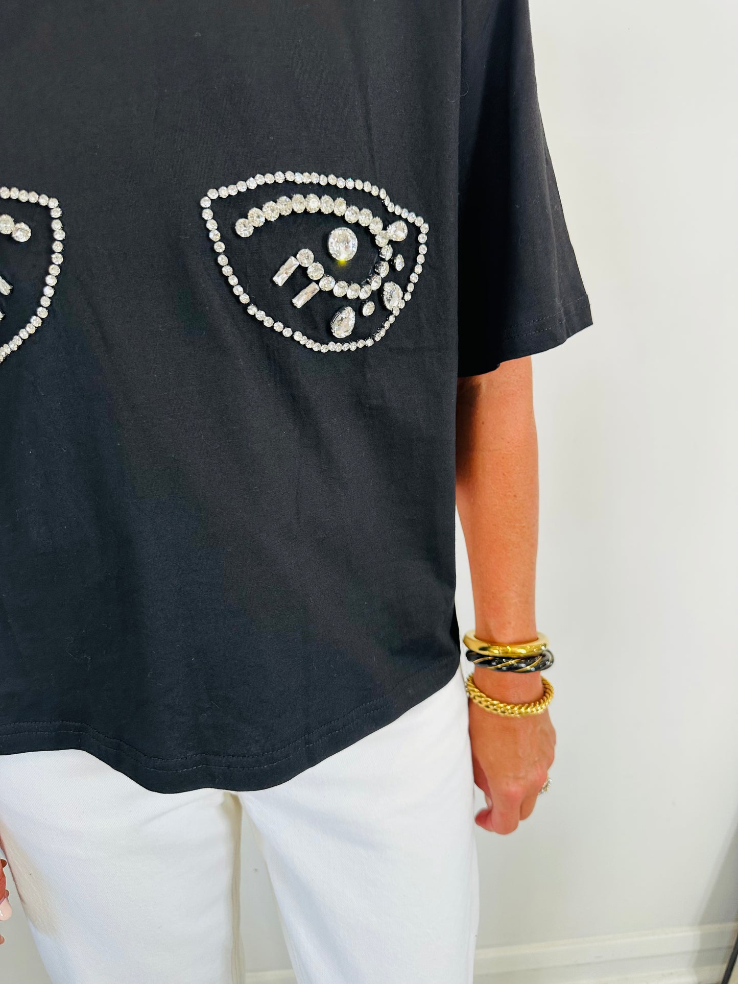 Embellished Eyes Tee - Size XL