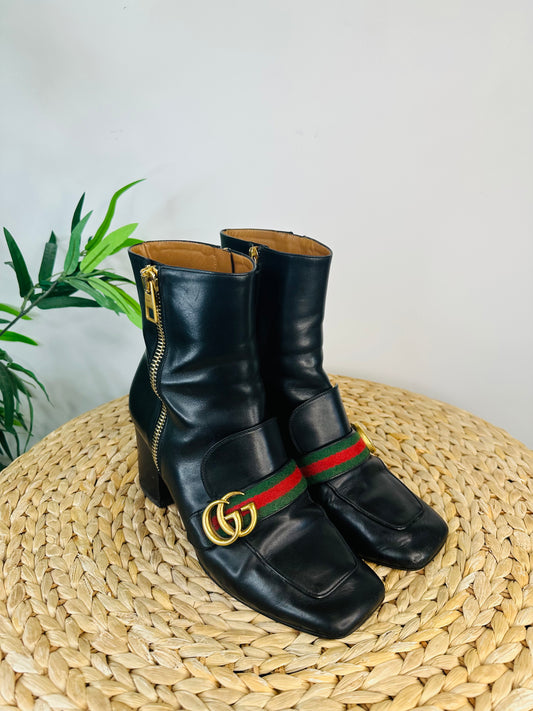 Marmont Leather Boots - Size 40