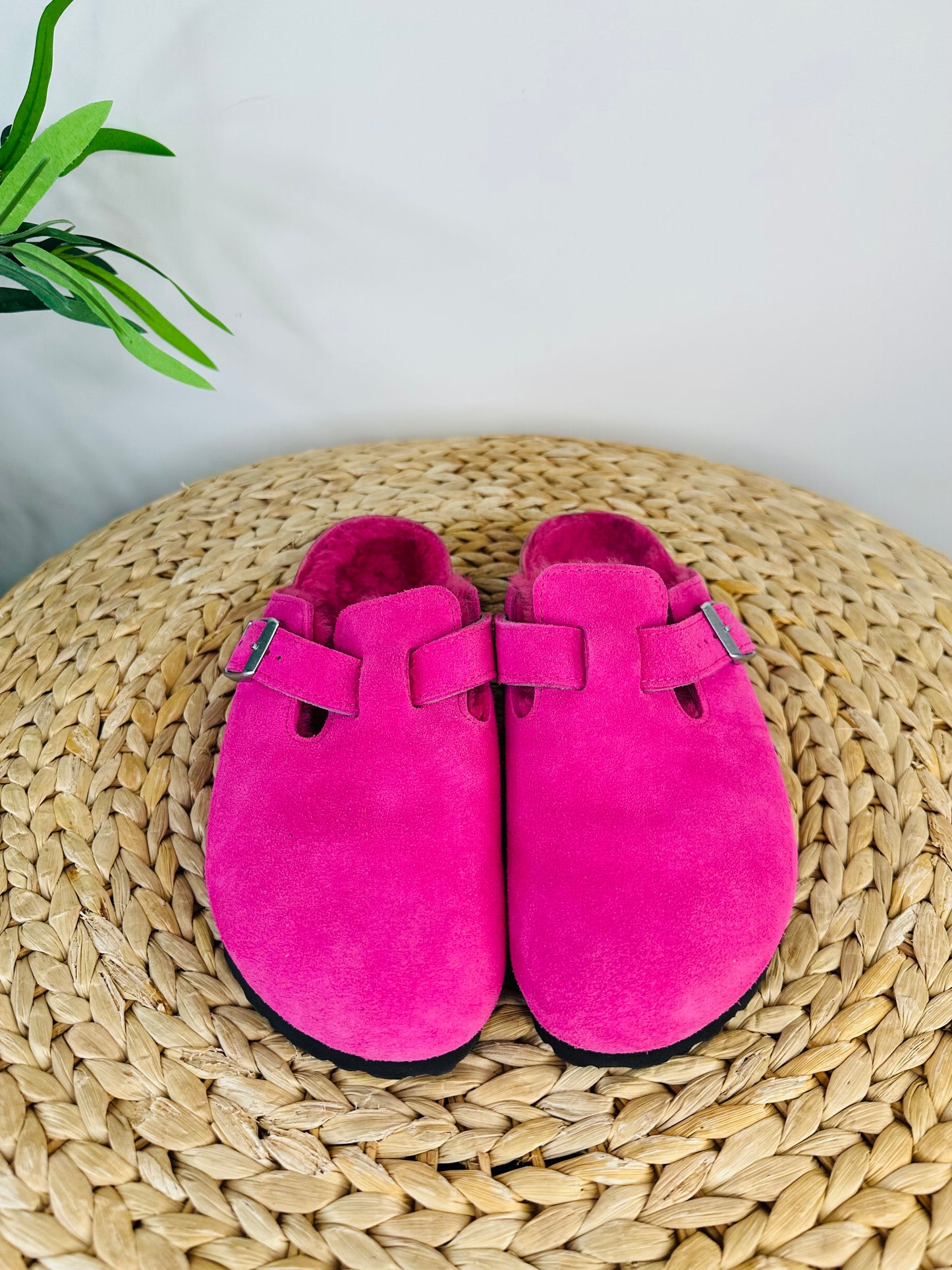 Shearling Boston Clogs - Size 39