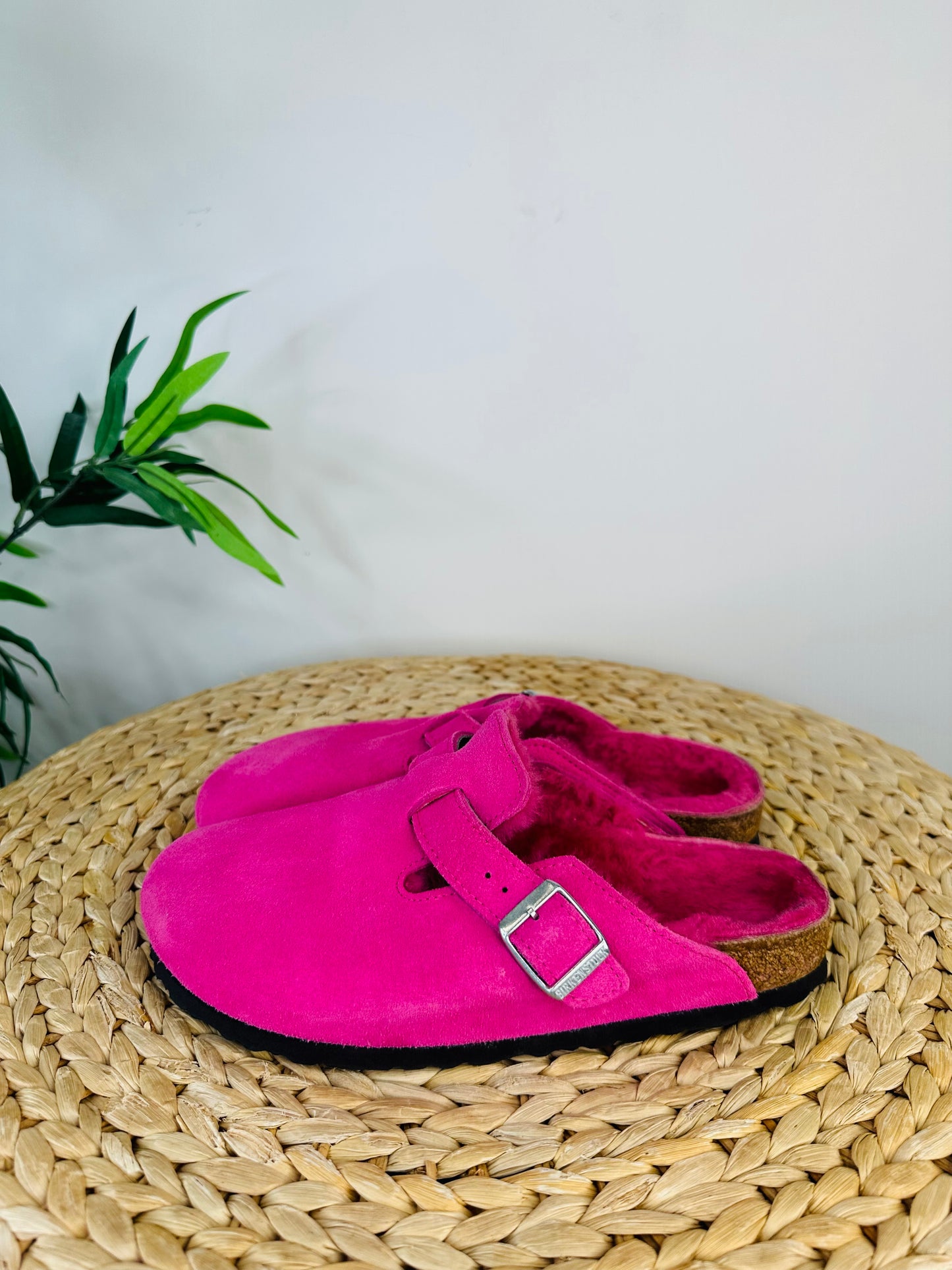 Shearling Boston Clogs - Size 39