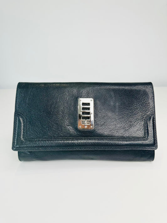 Leather Maggie Clutch