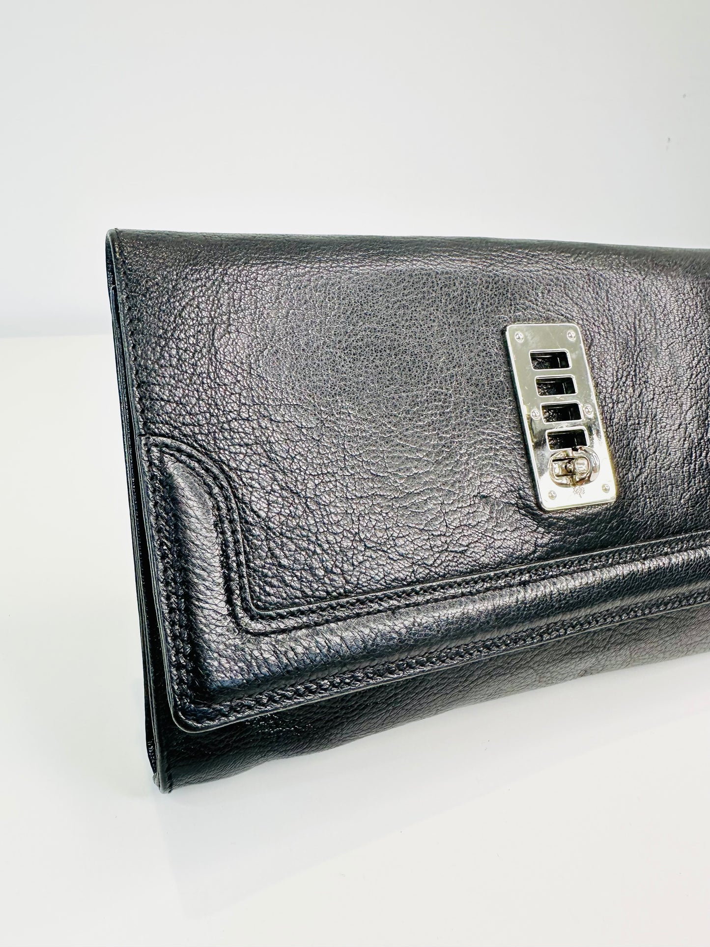 Leather Maggie Clutch