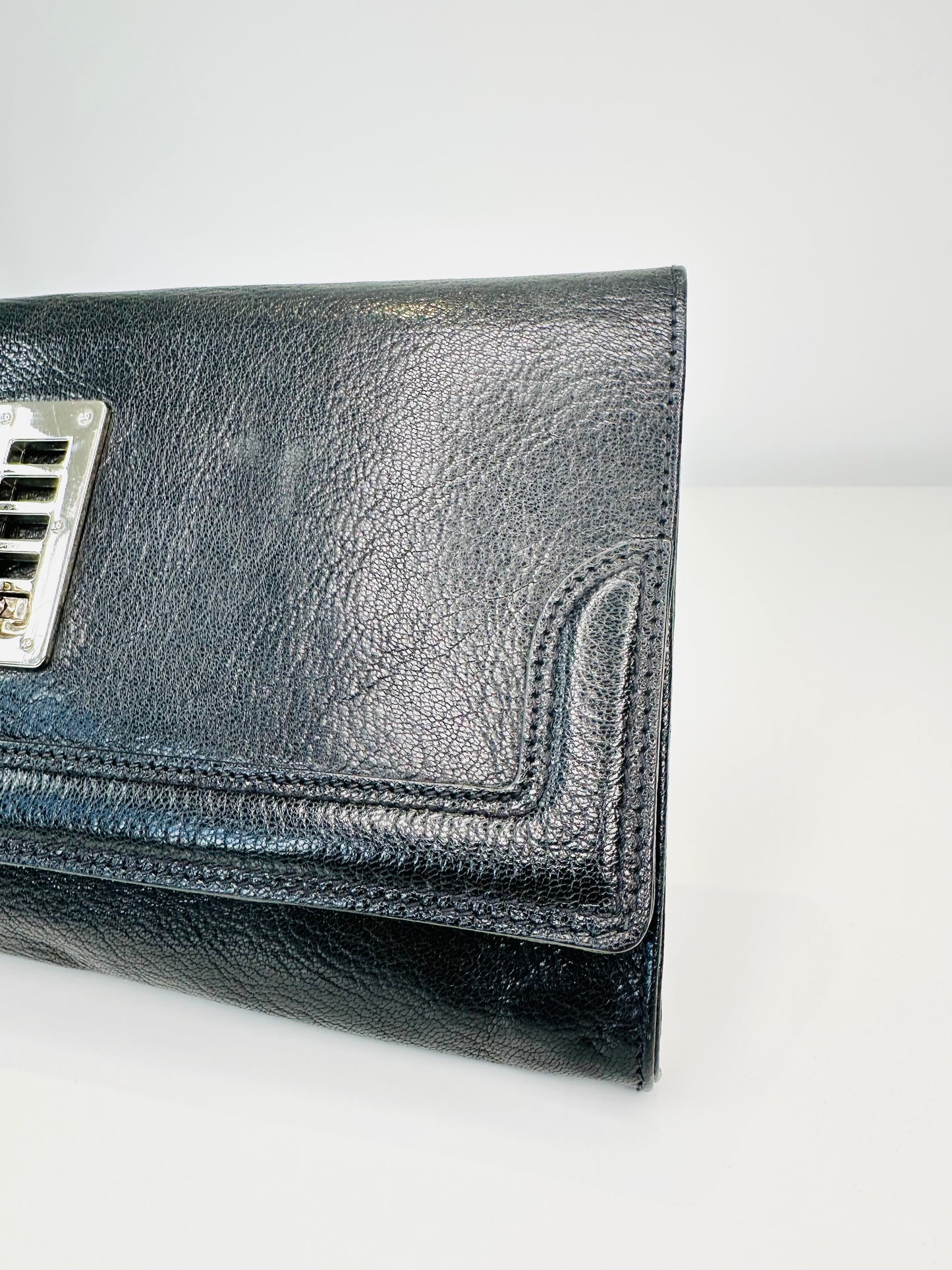 Leather Maggie Clutch