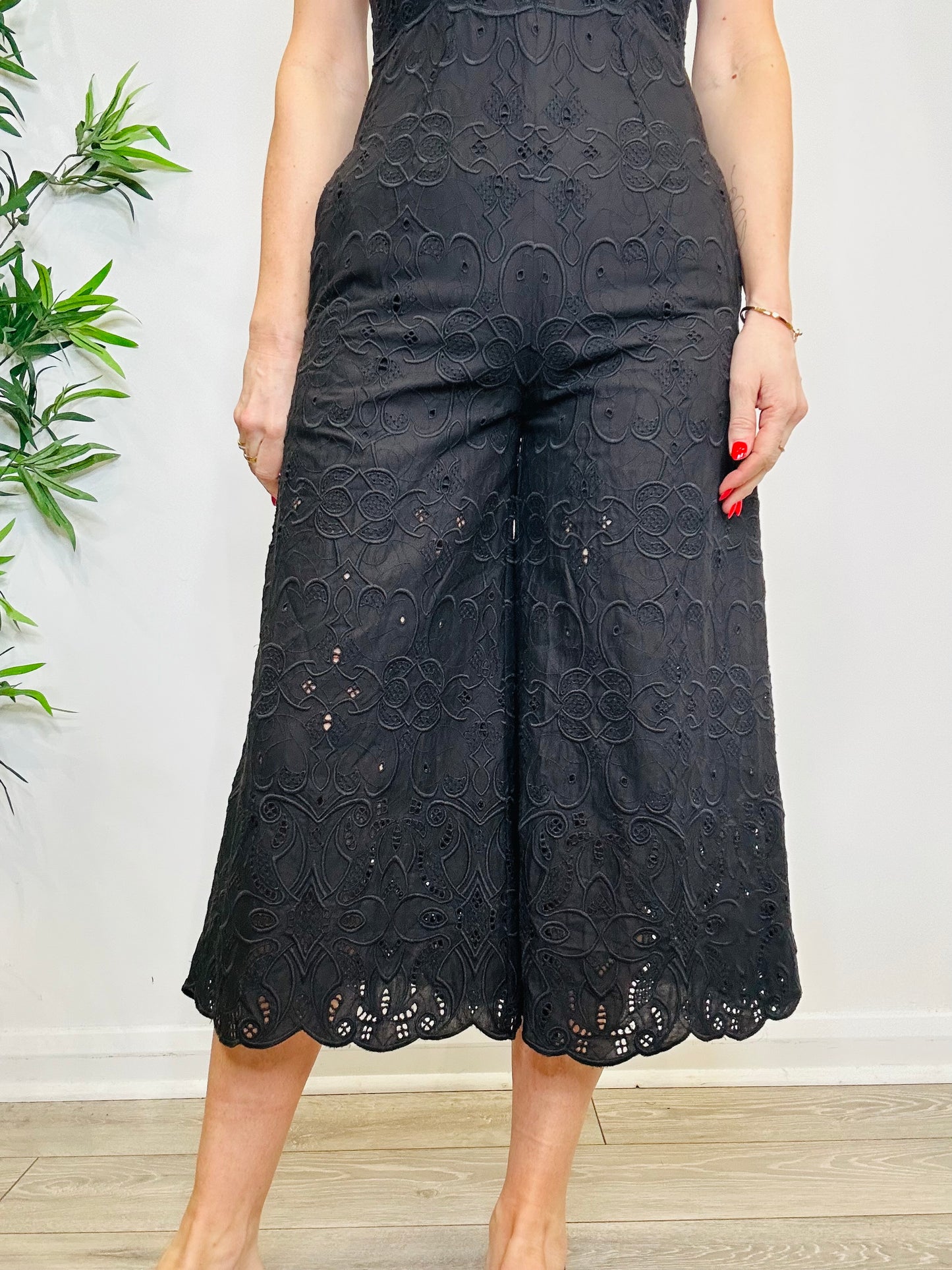 Broderie Jumpsuit - Size 10