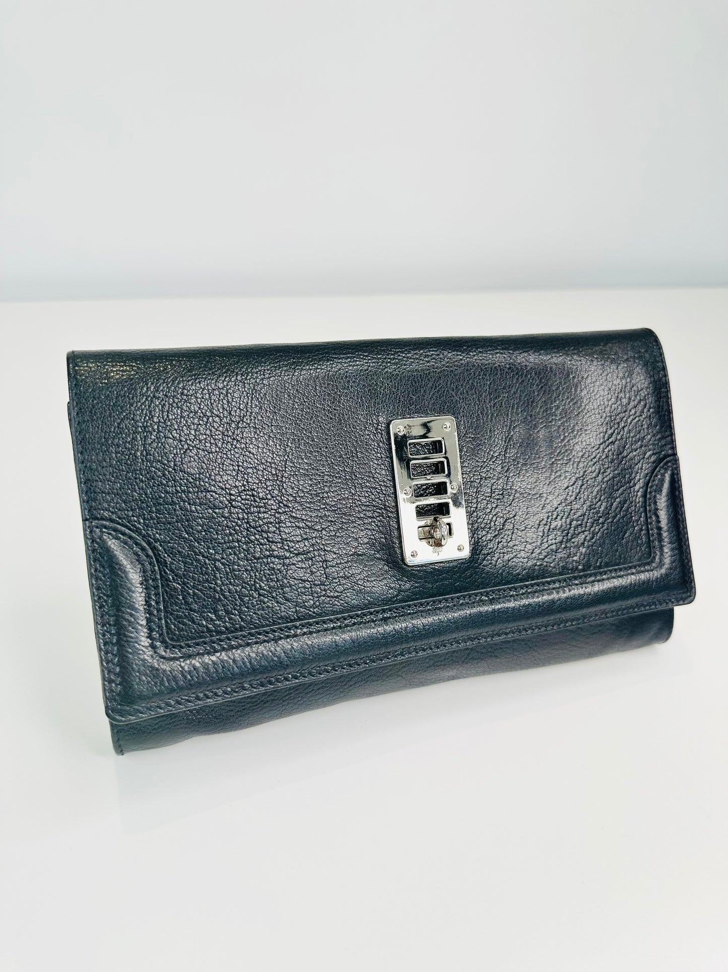 Leather Maggie Clutch