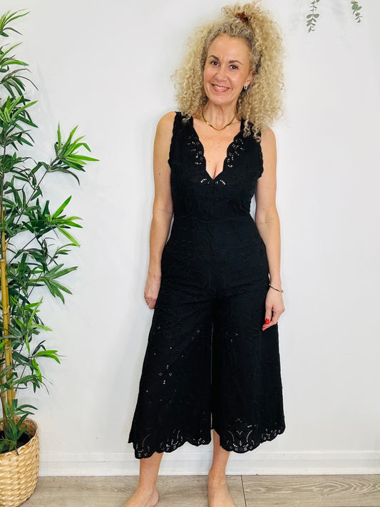 Broderie Jumpsuit - Size 10