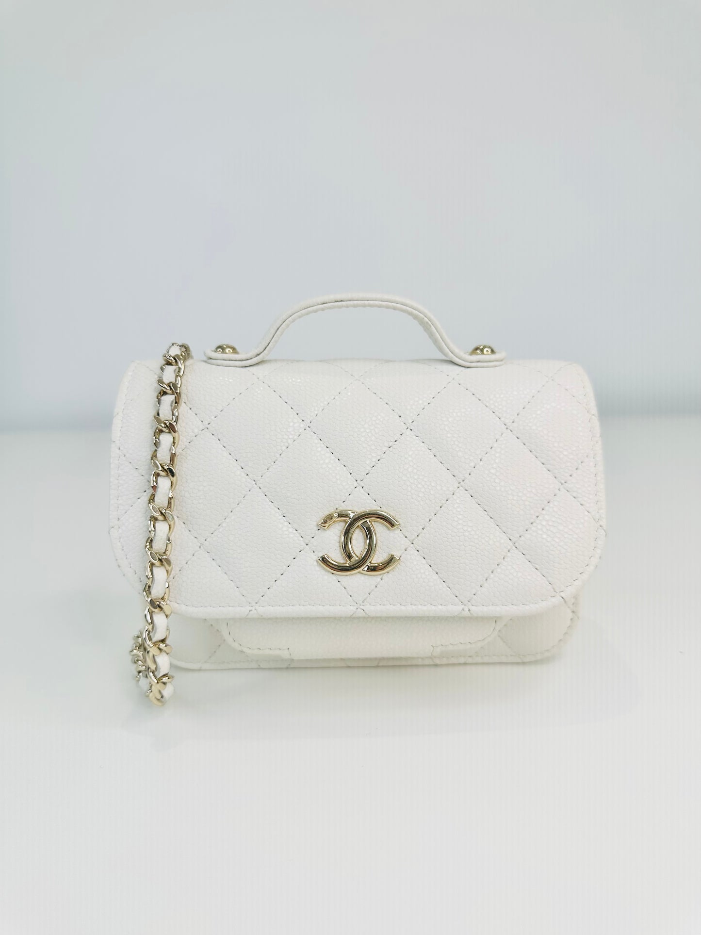 Caviar Quilted Mini Business Affinity Flap Bag
