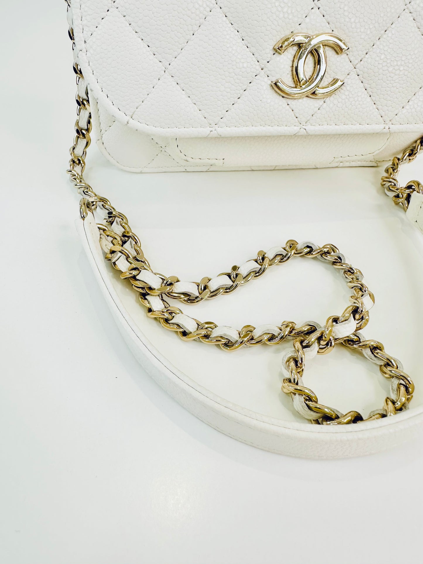 Caviar Quilted Mini Business Affinity Flap Bag