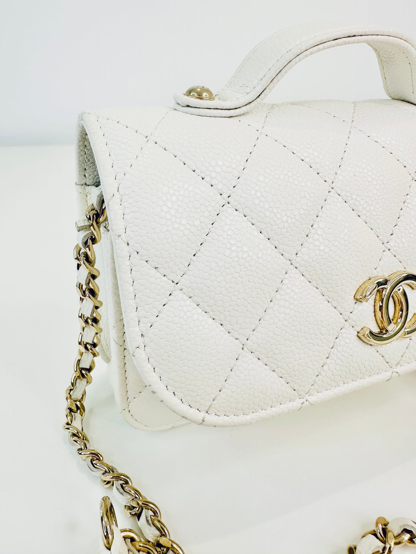 Caviar Quilted Mini Business Affinity Flap Bag