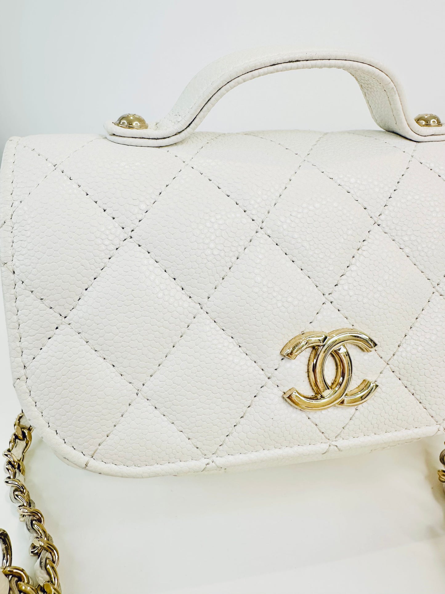 Caviar Quilted Mini Business Affinity Flap Bag