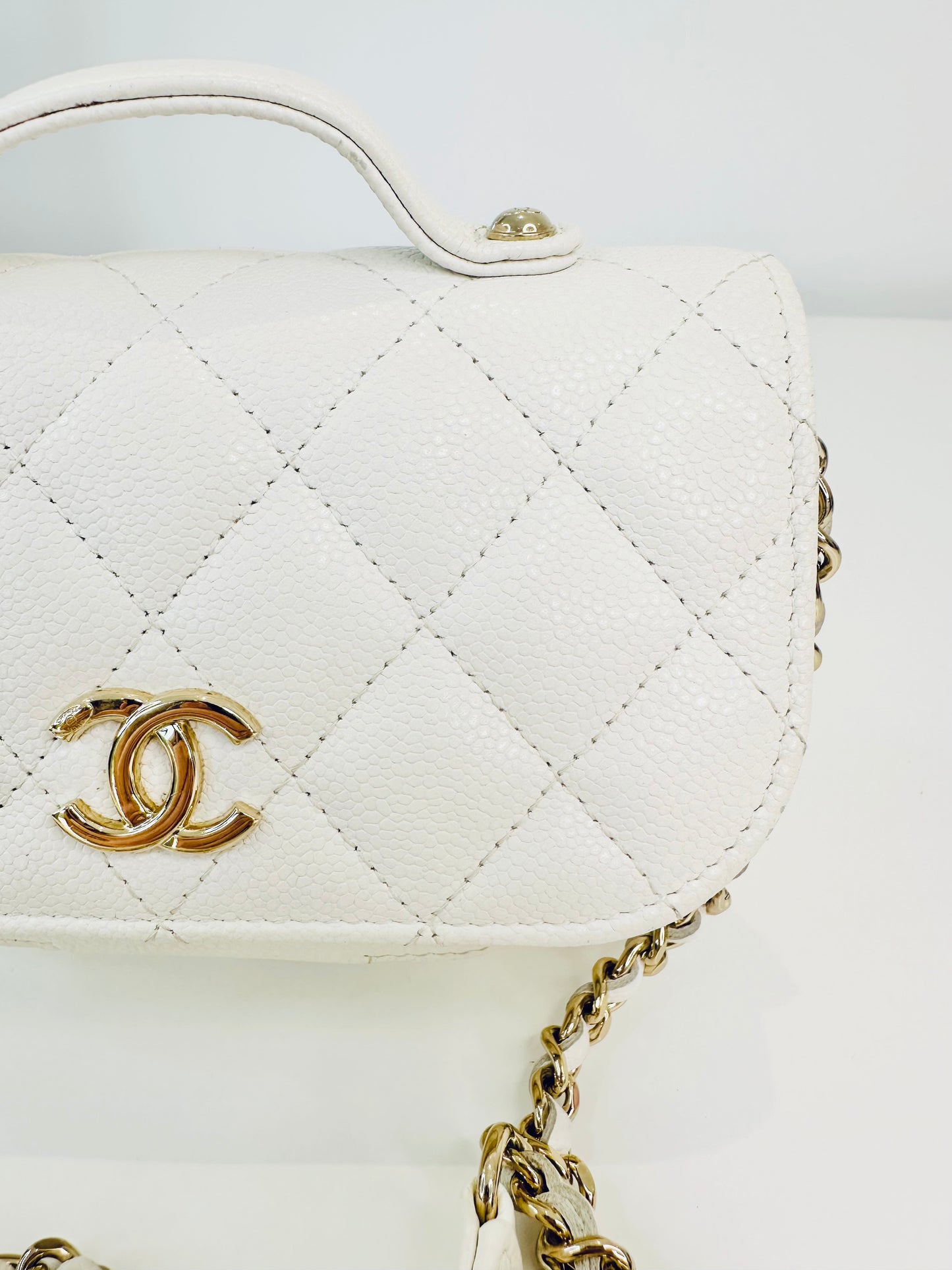 Caviar Quilted Mini Business Affinity Flap Bag