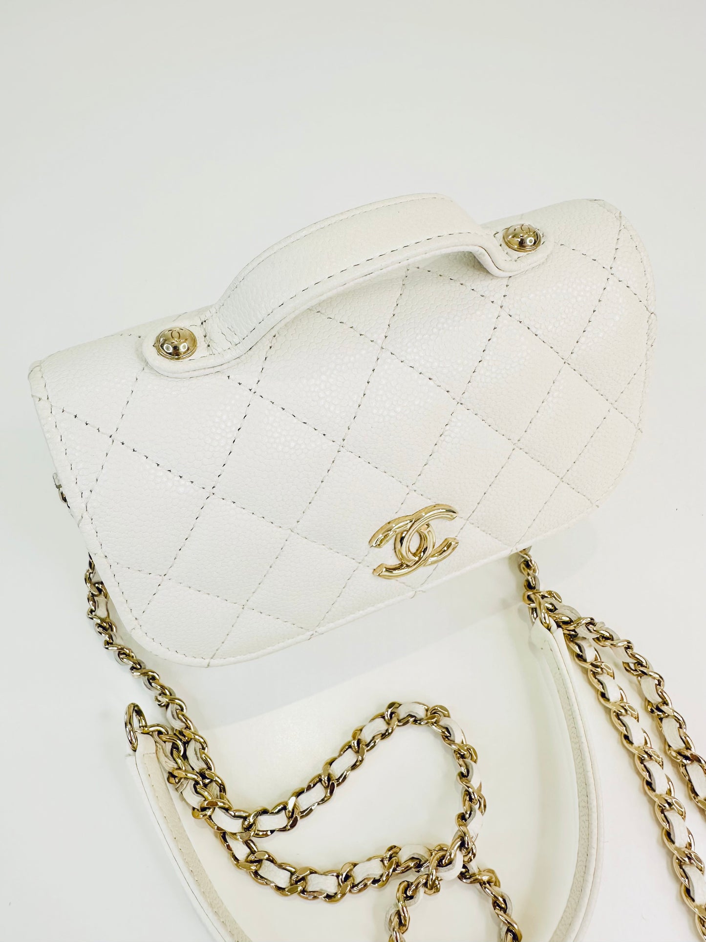 Caviar Quilted Mini Business Affinity Flap Bag