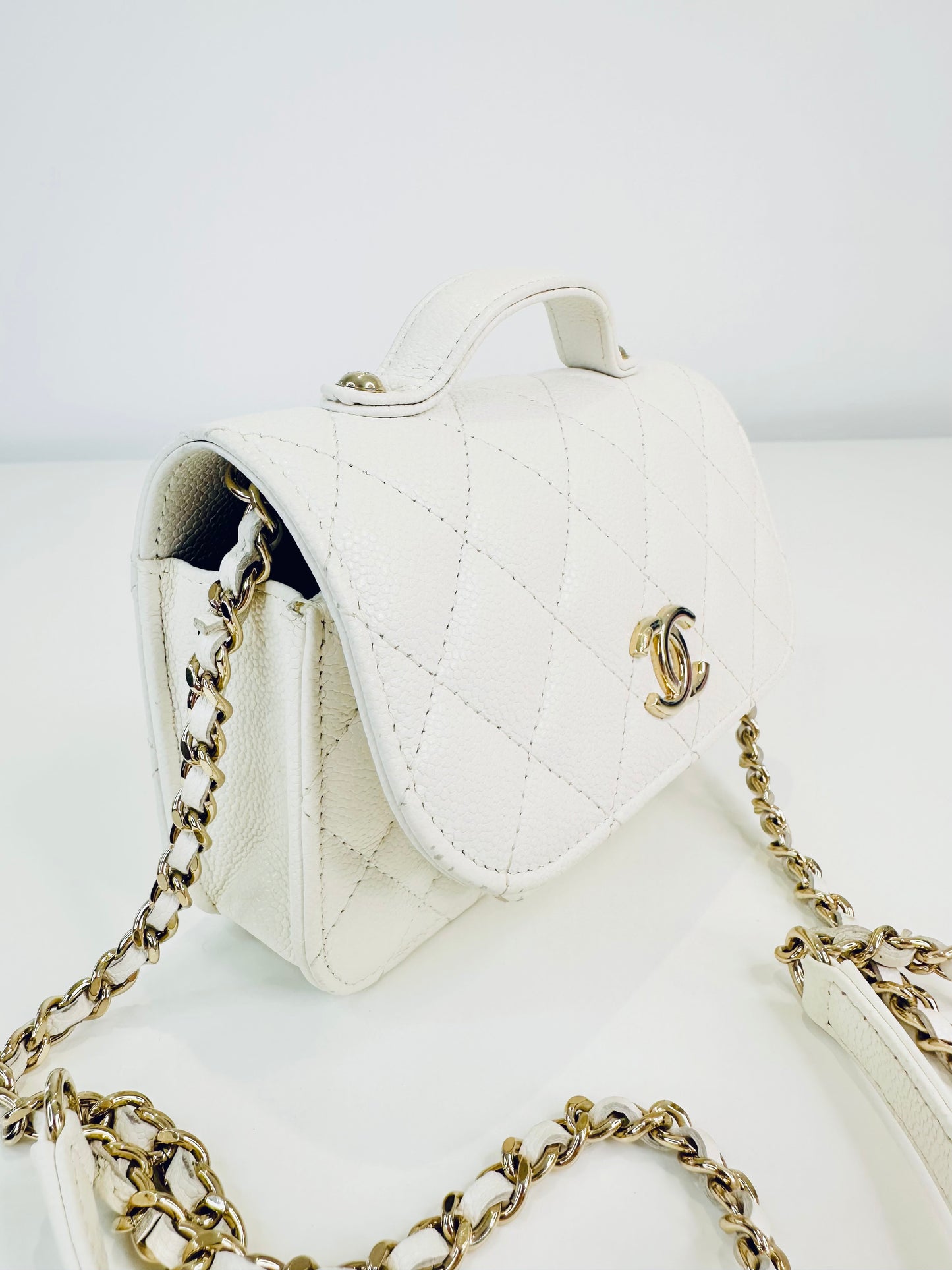 Caviar Quilted Mini Business Affinity Flap Bag