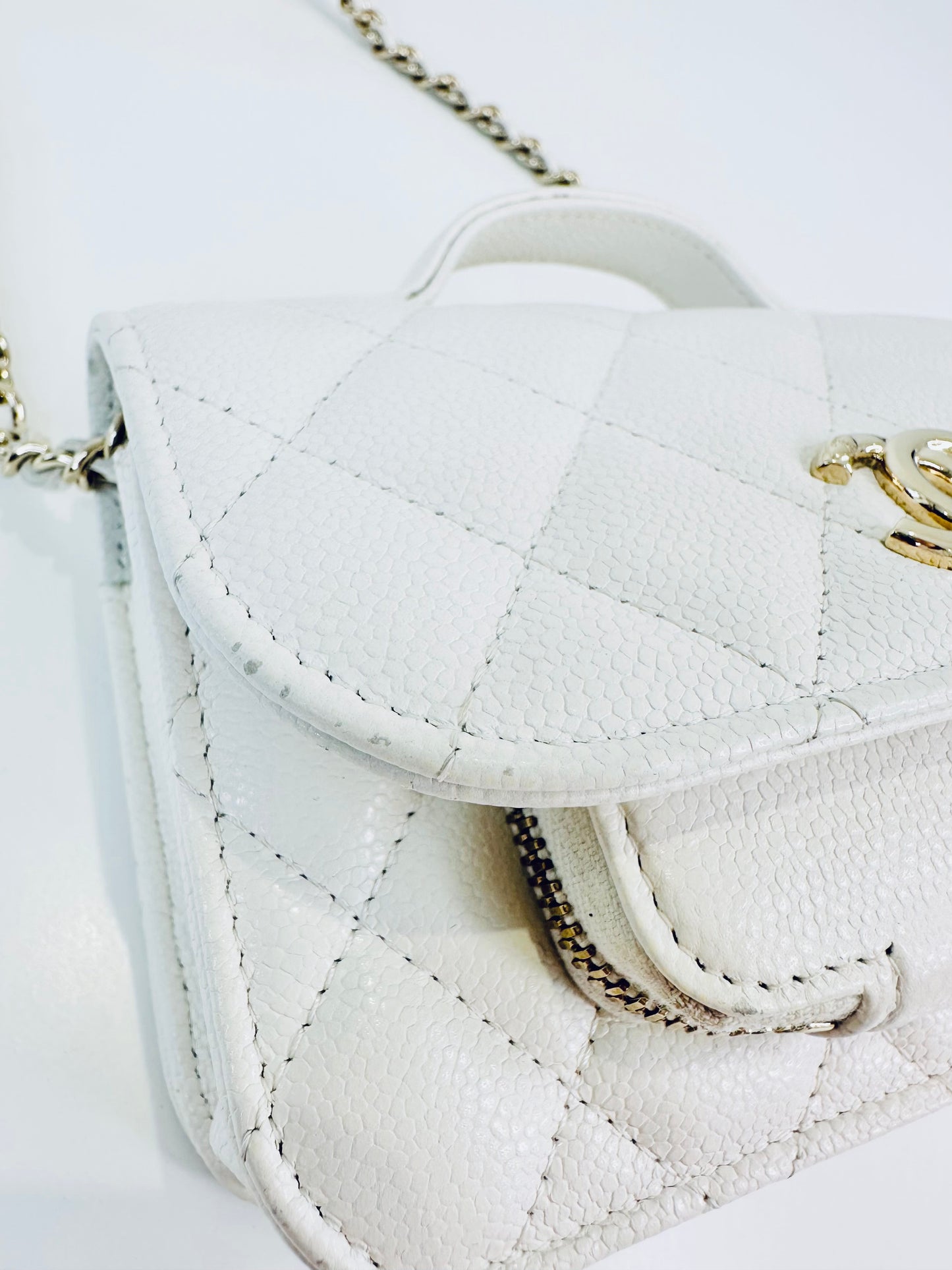 Caviar Quilted Mini Business Affinity Flap Bag