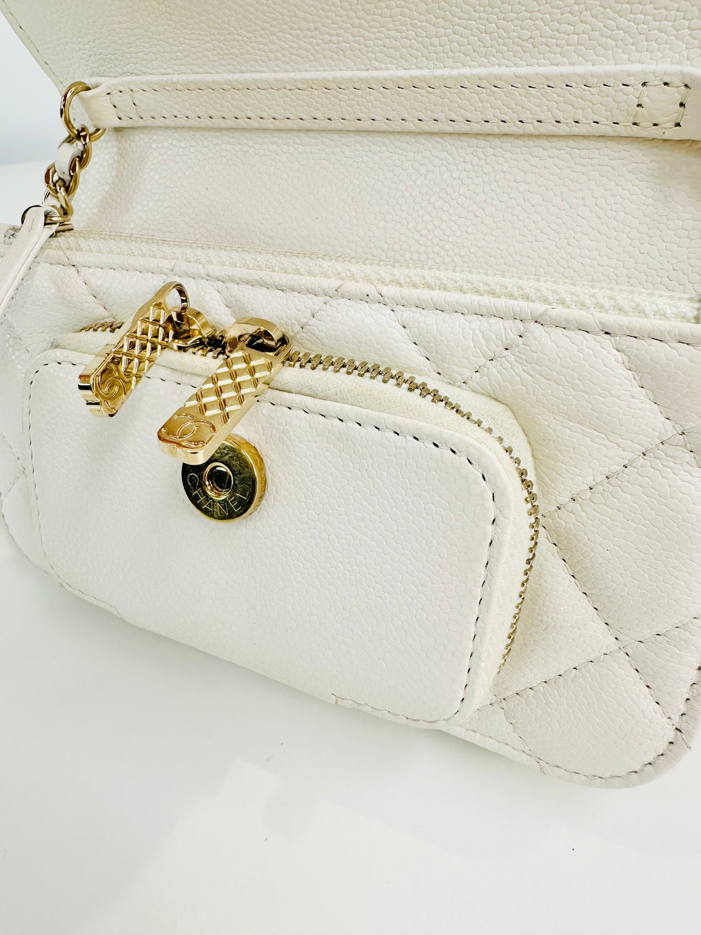 Caviar Quilted Mini Business Affinity Flap Bag
