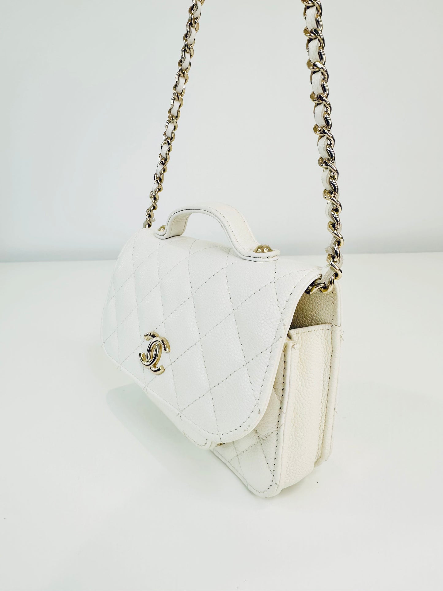 Caviar Quilted Mini Business Affinity Flap Bag