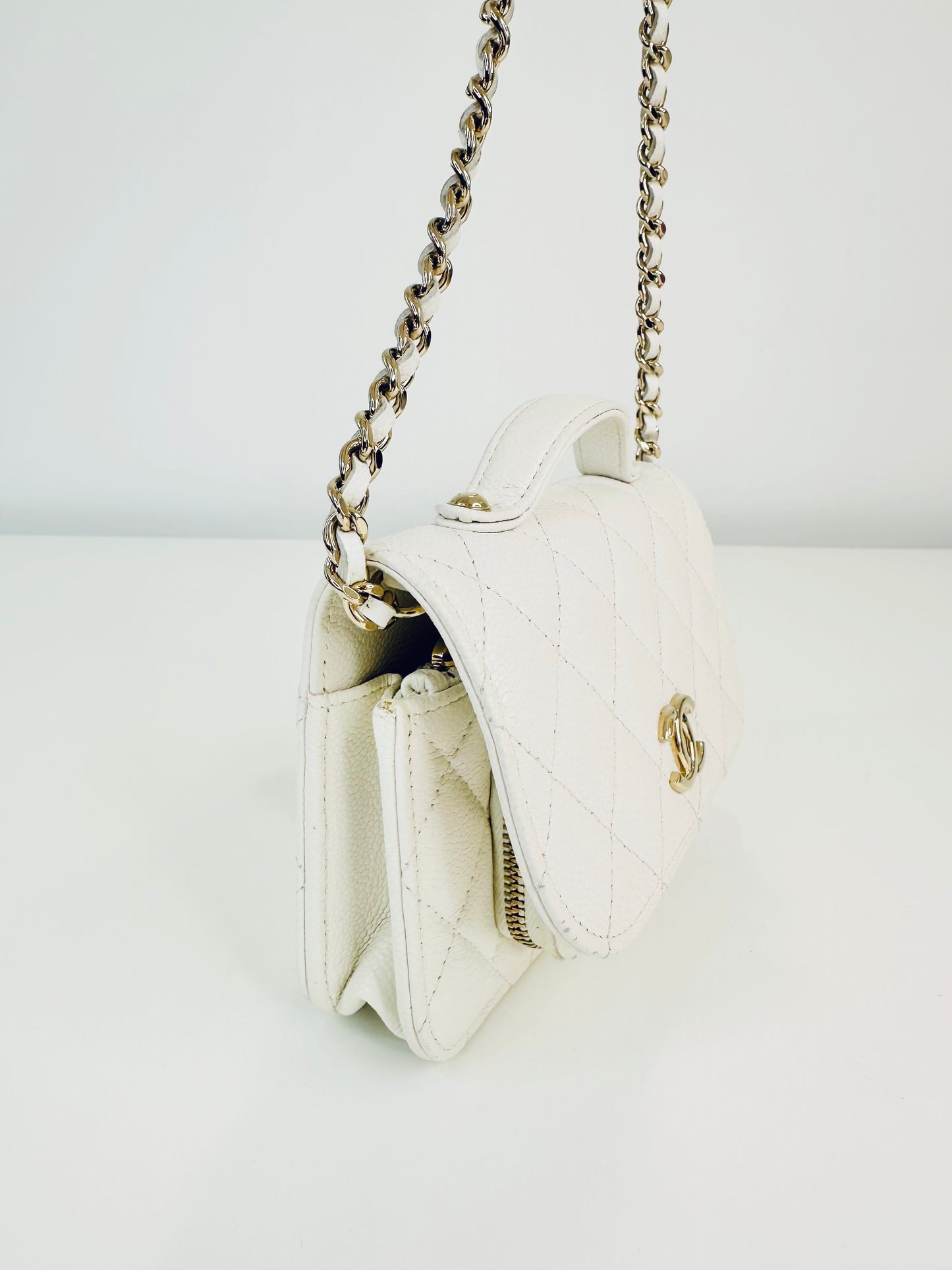 Caviar Quilted Mini Business Affinity Flap Bag