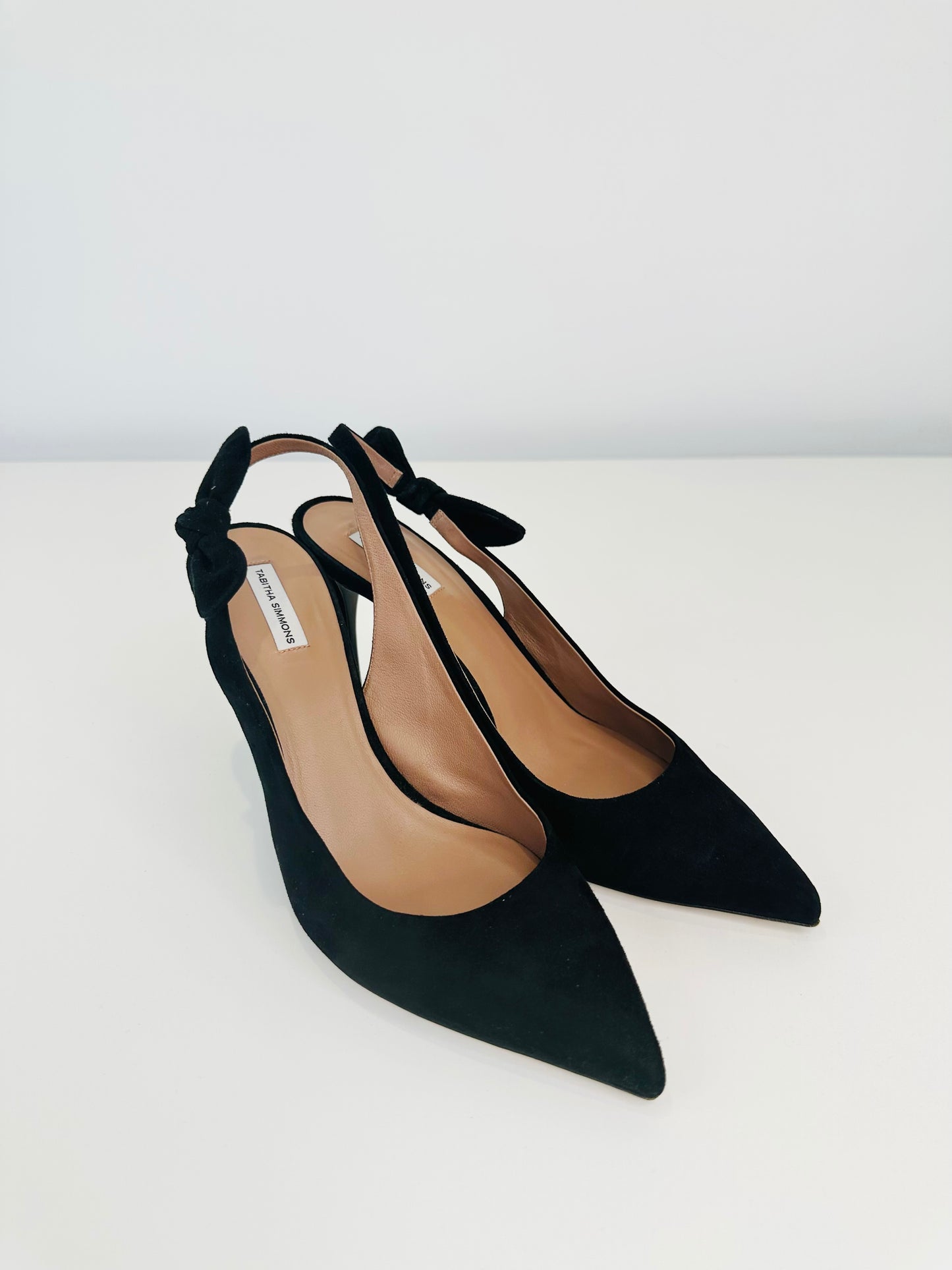 Suede Slingback Pumps - Size 40