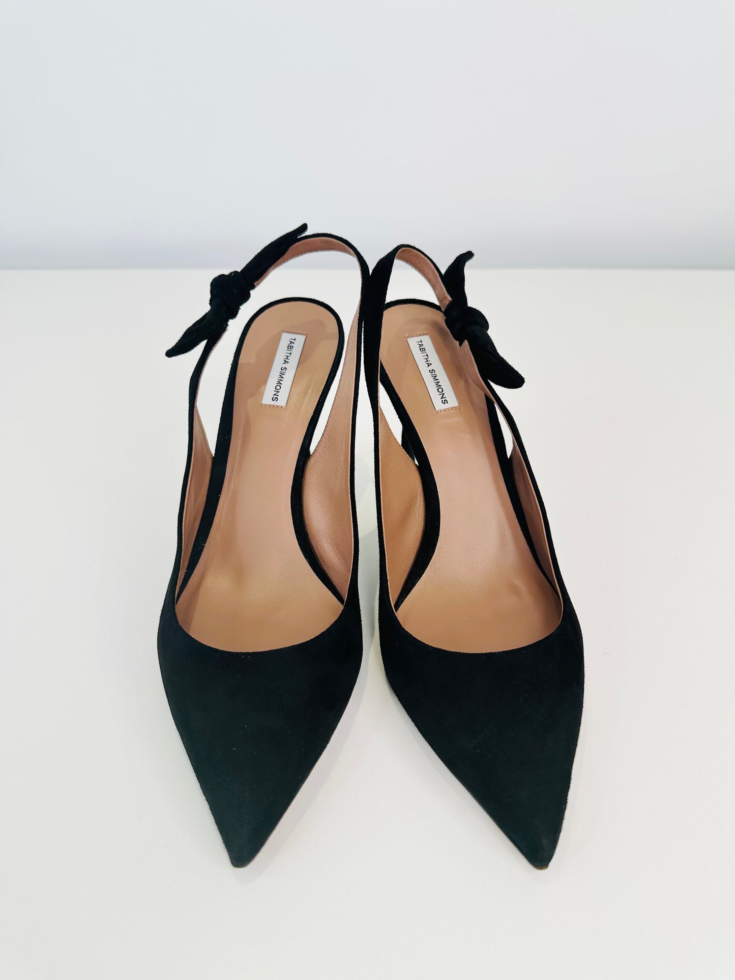 Suede Slingback Pumps - Size 40