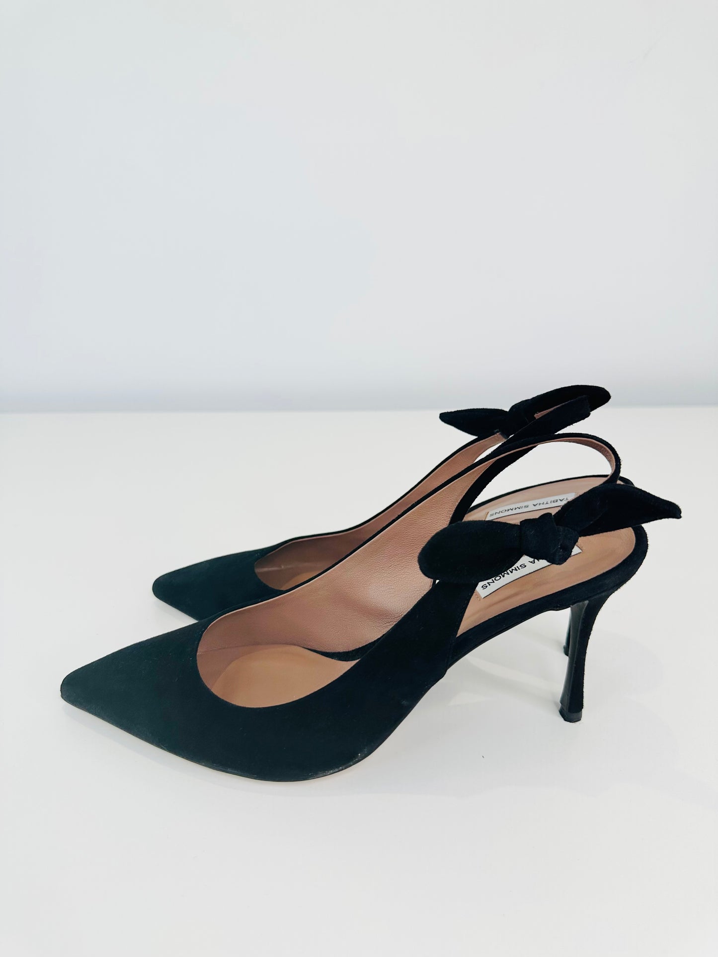Suede Slingback Pumps - Size 40