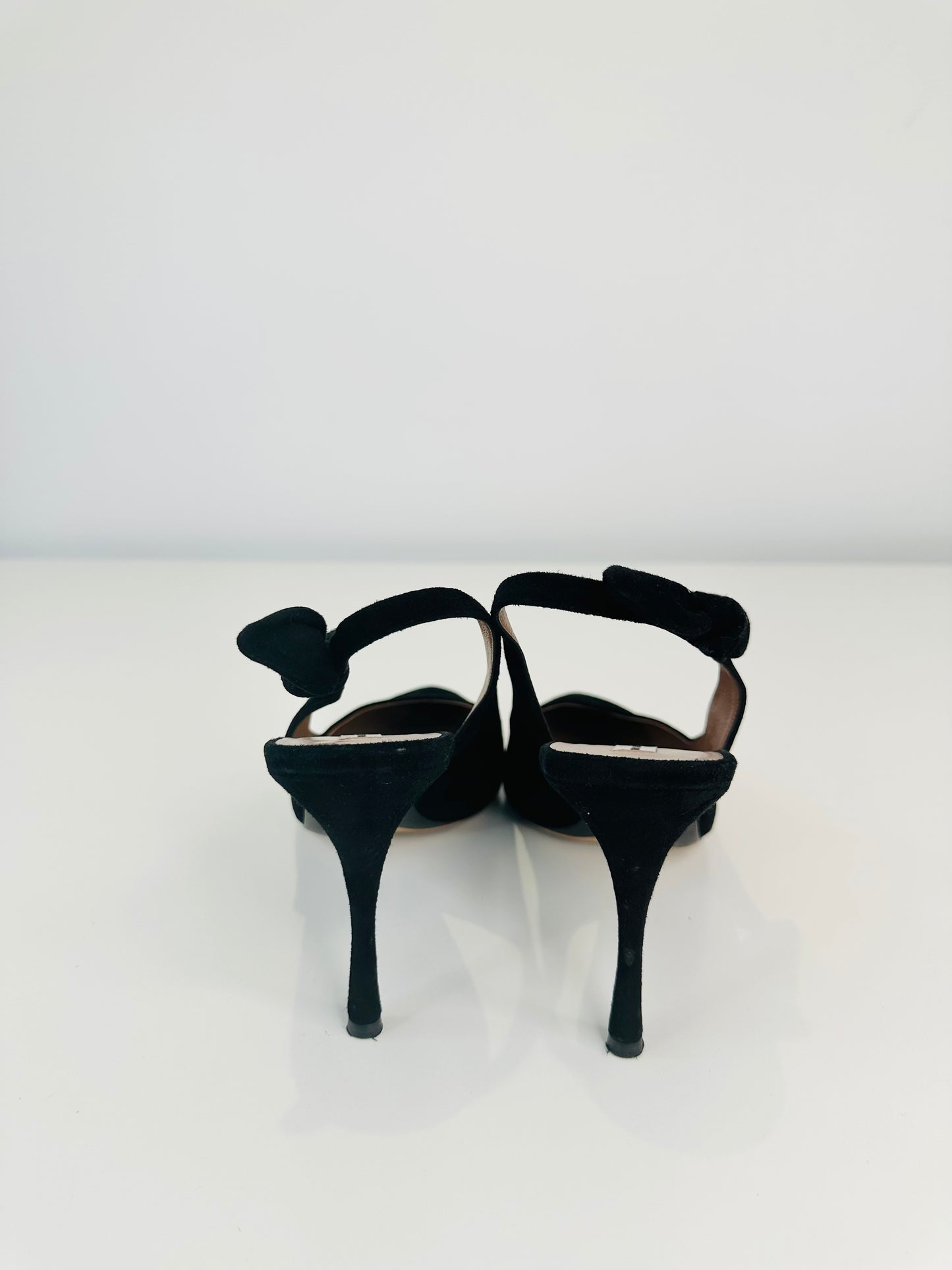 Suede Slingback Pumps - Size 40