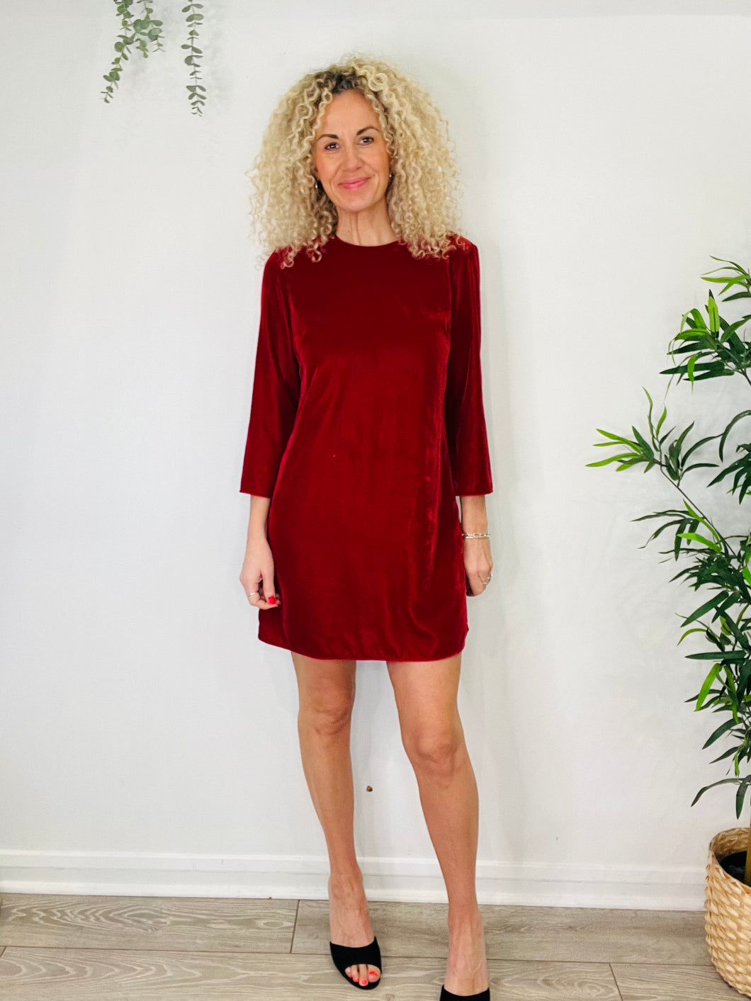 Velvet Short Dress - Size 12