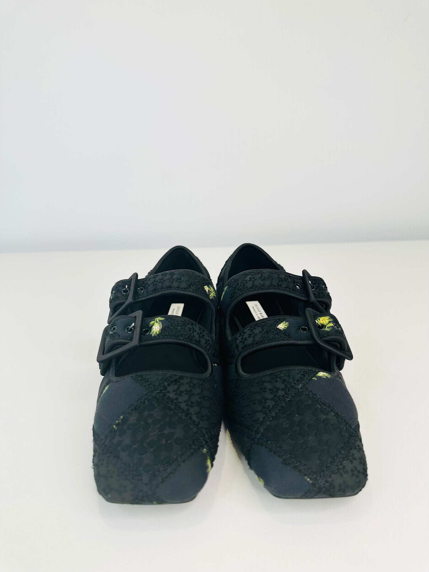 Quilted Mary Jane Flats - Size 39