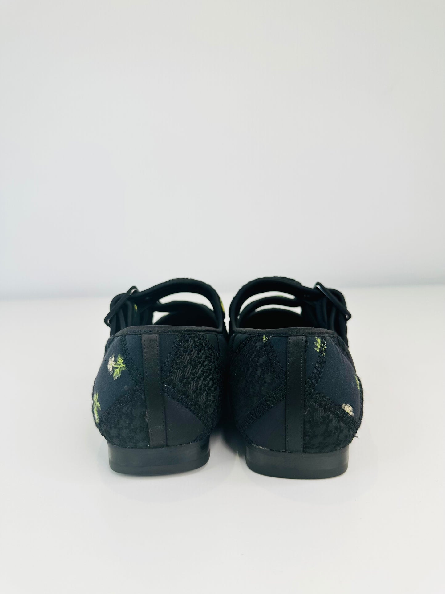 Quilted Mary Jane Flats - Size 39